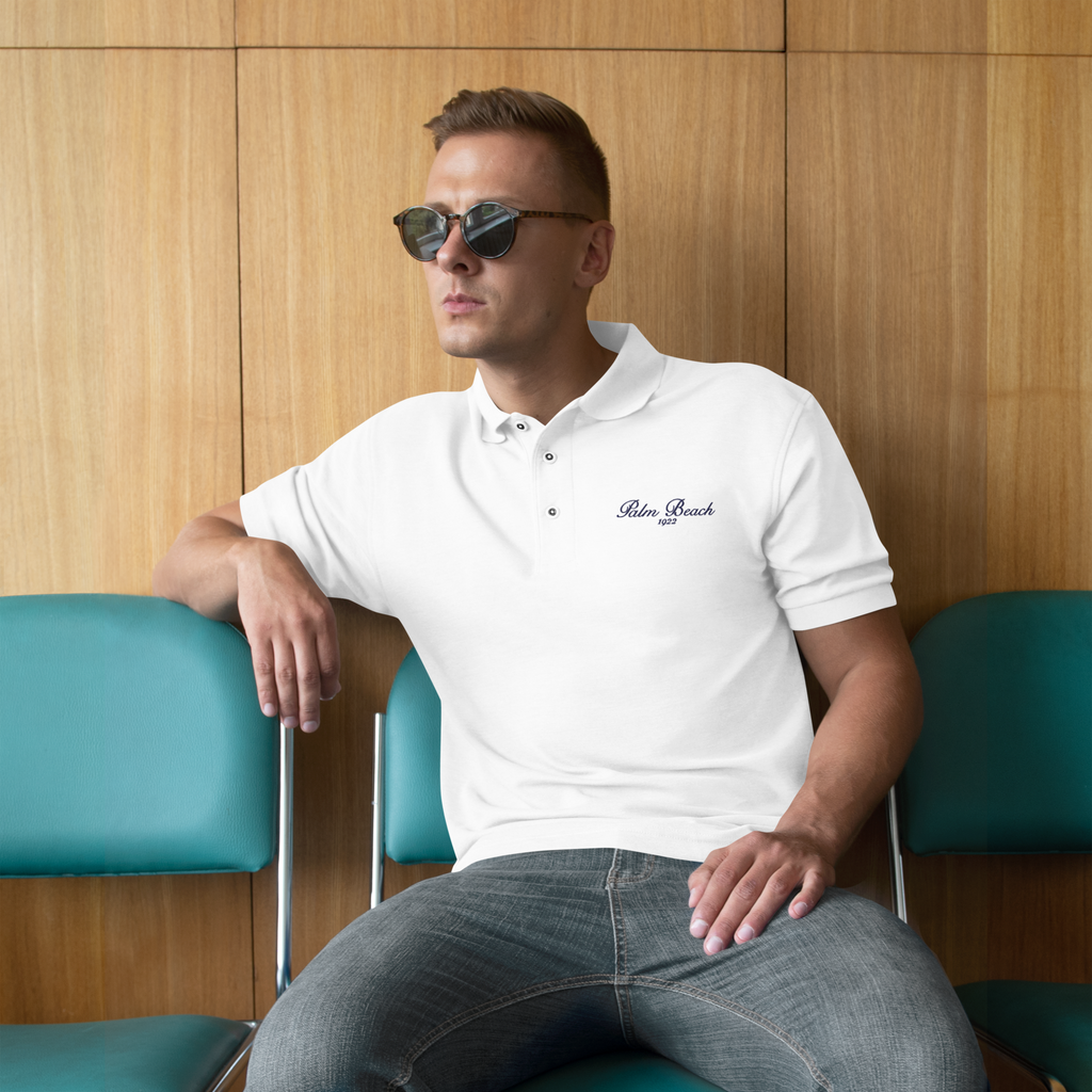 SALE White PREMIUM SIGNATURE Organic Cotton Polo 