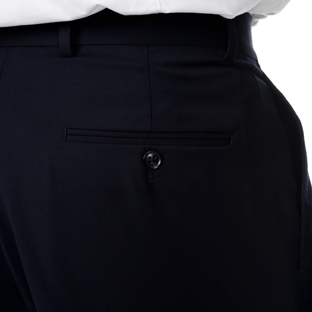 Stretch Cotton Twill Gabardine Pant For Men - Black - BRTP-25